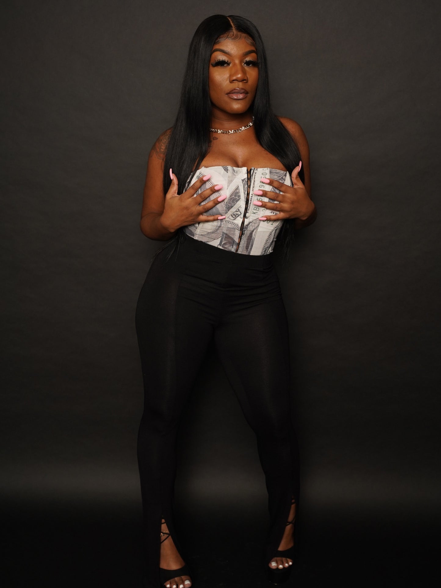 Slit Leggings - Black