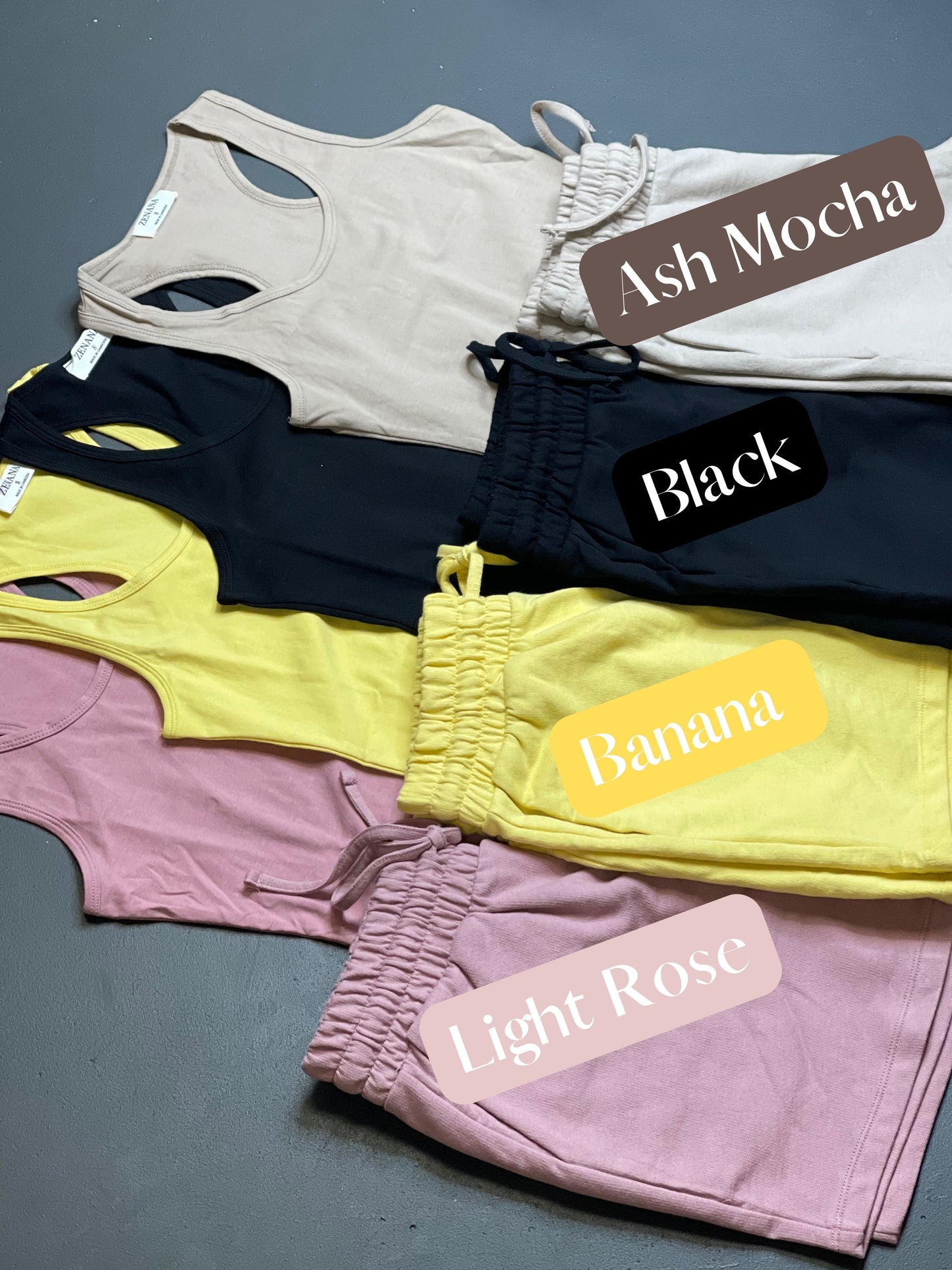Essential Cotton Shorts - Banana