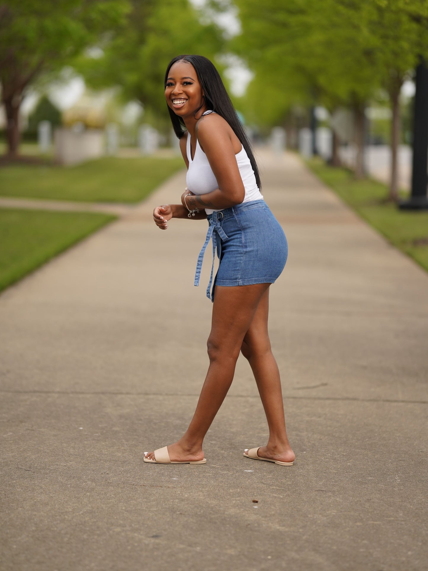 Denim Skort