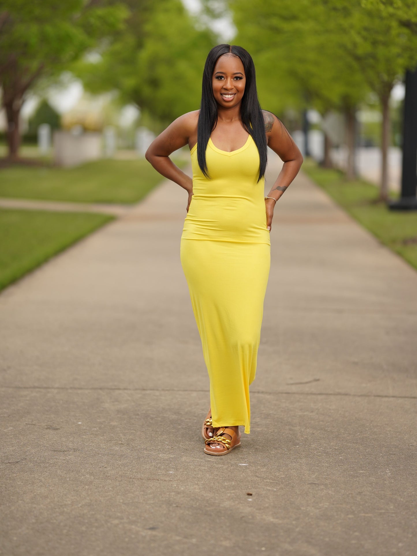 Luxe Maxi Dress - Yellow