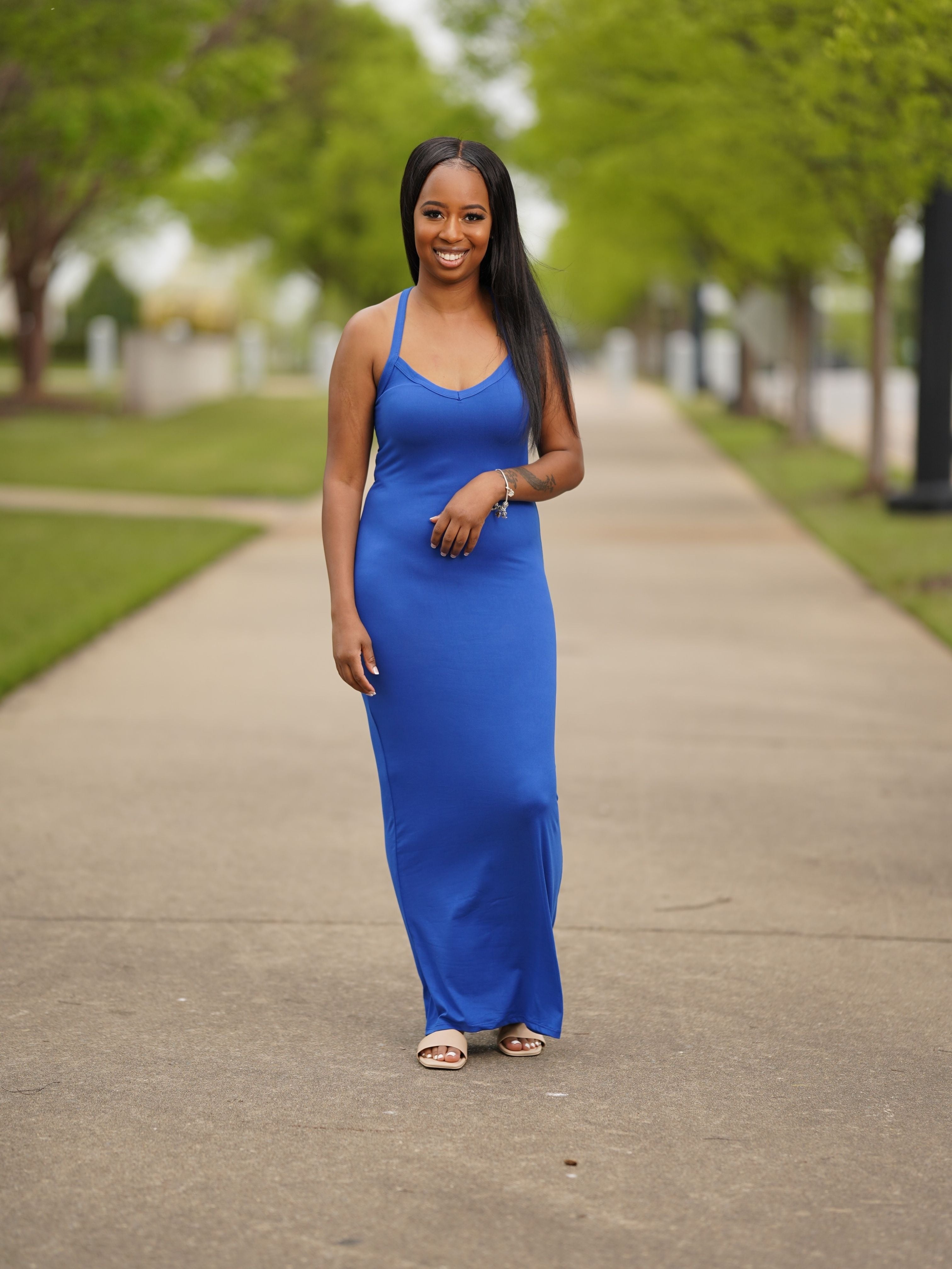 Old navy blue maxi 2024 dress