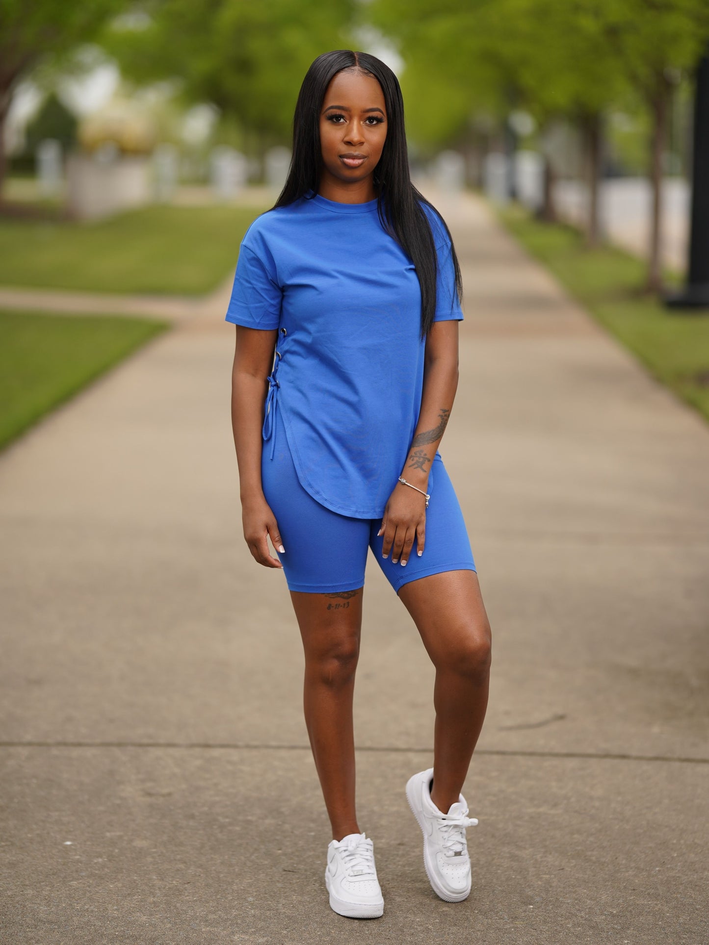 Never Basic Short Set - Blue