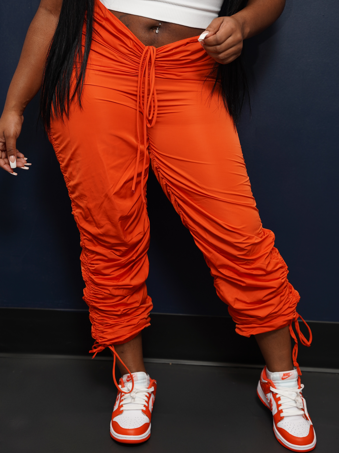 V-Cut Joggers - Orange