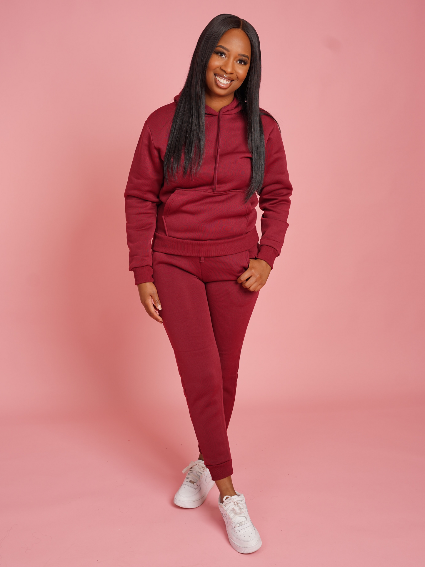 Essential Jogger Set - Burgundy