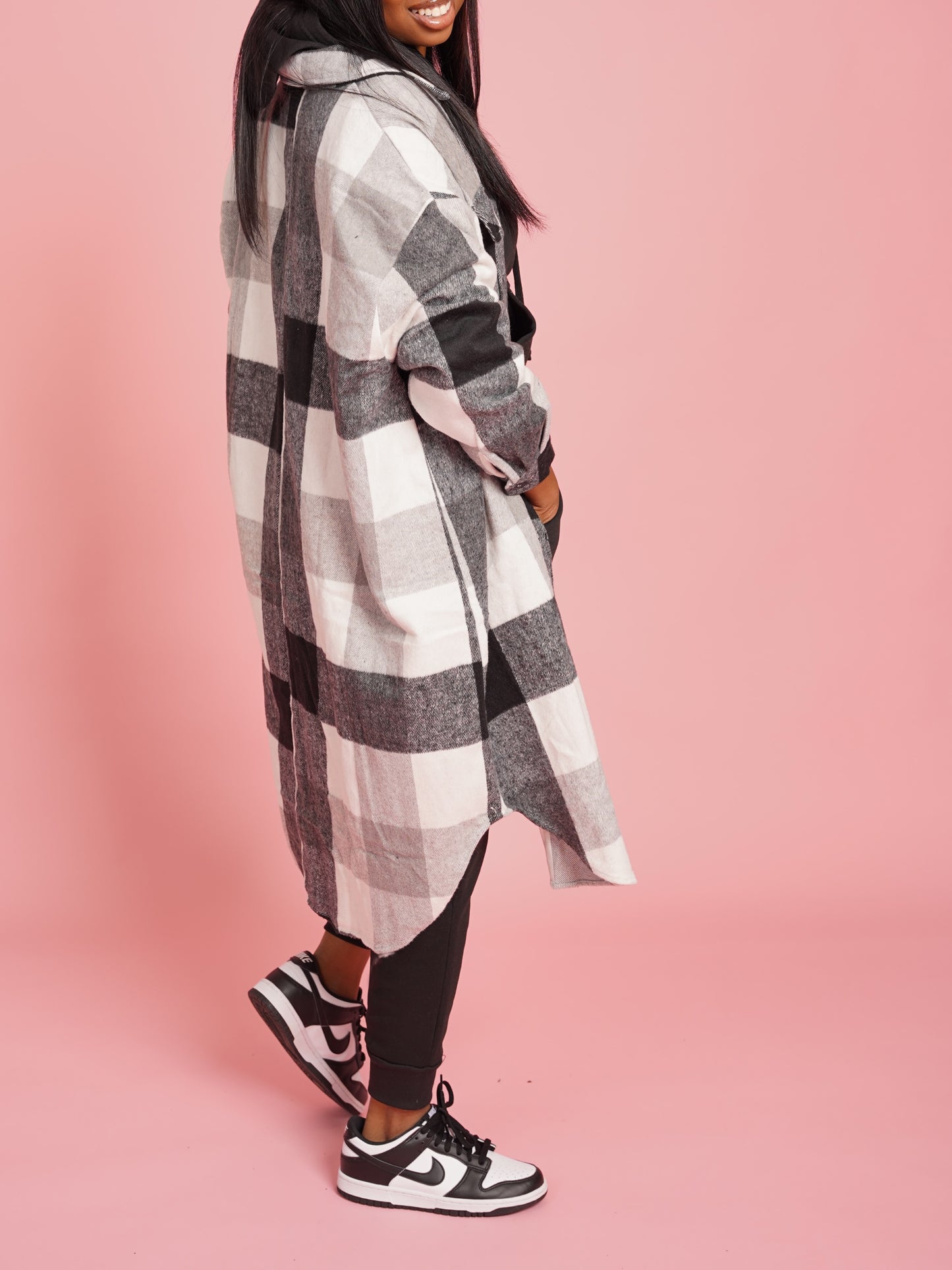 Black Affair Plaid Shacket
