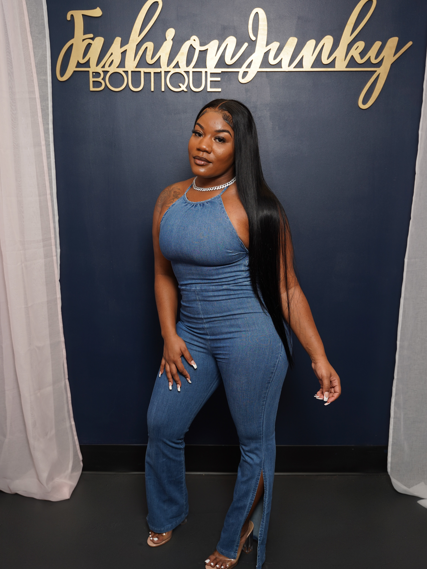 Slit Jumpsuit