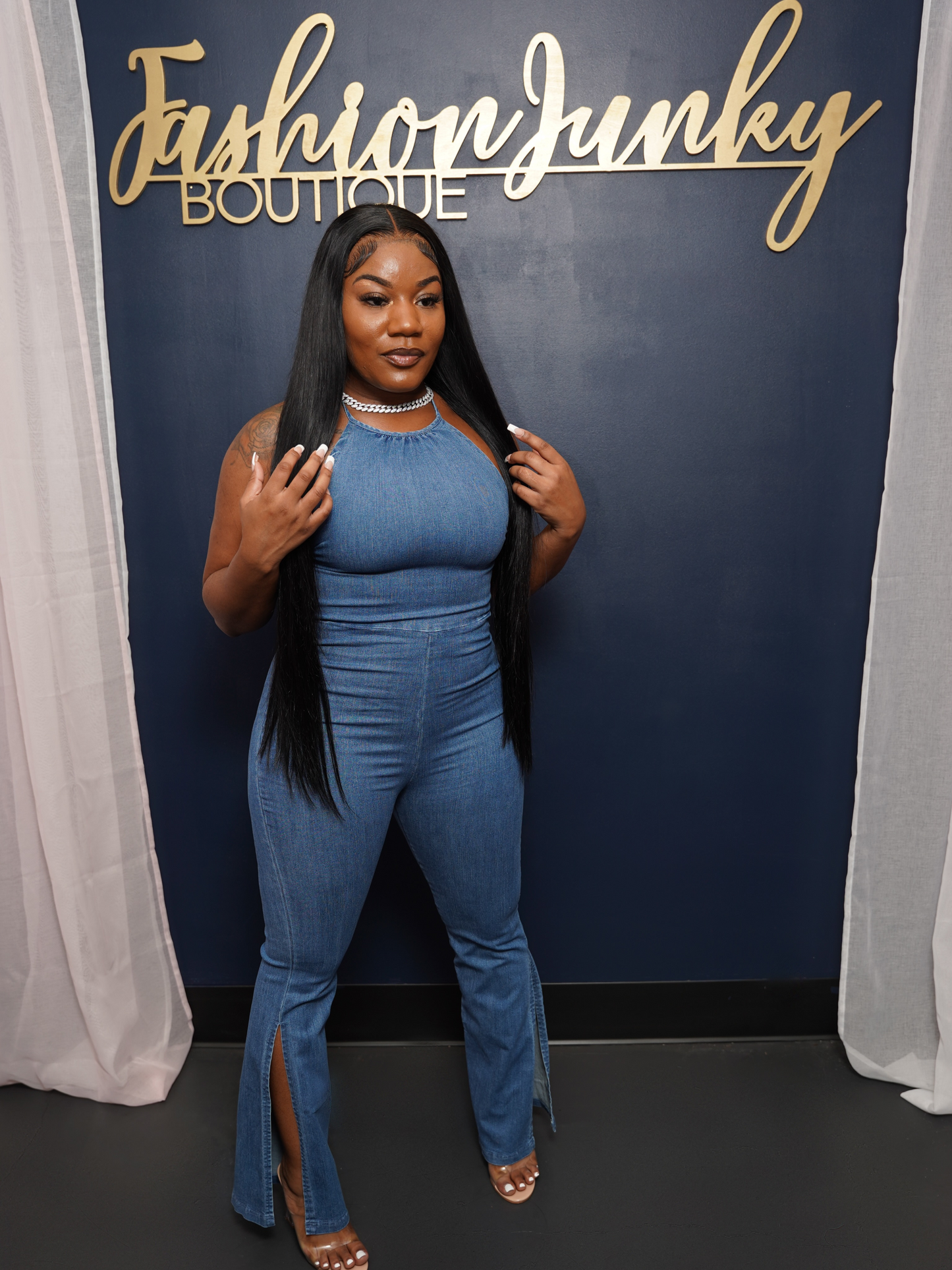 Slit Jumpsuit
