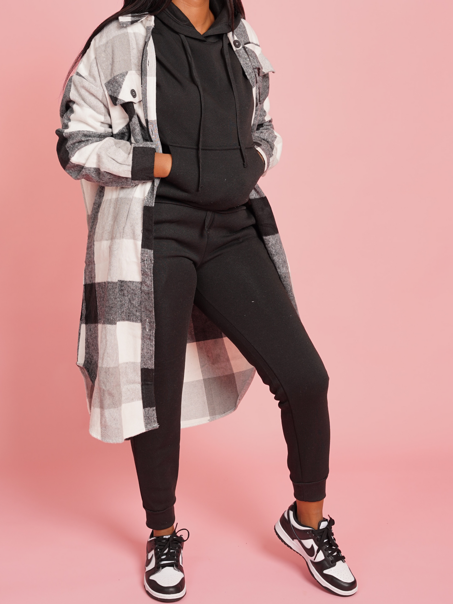 Black Affair Plaid Shacket