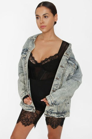 Acid Wash Denim Jacket