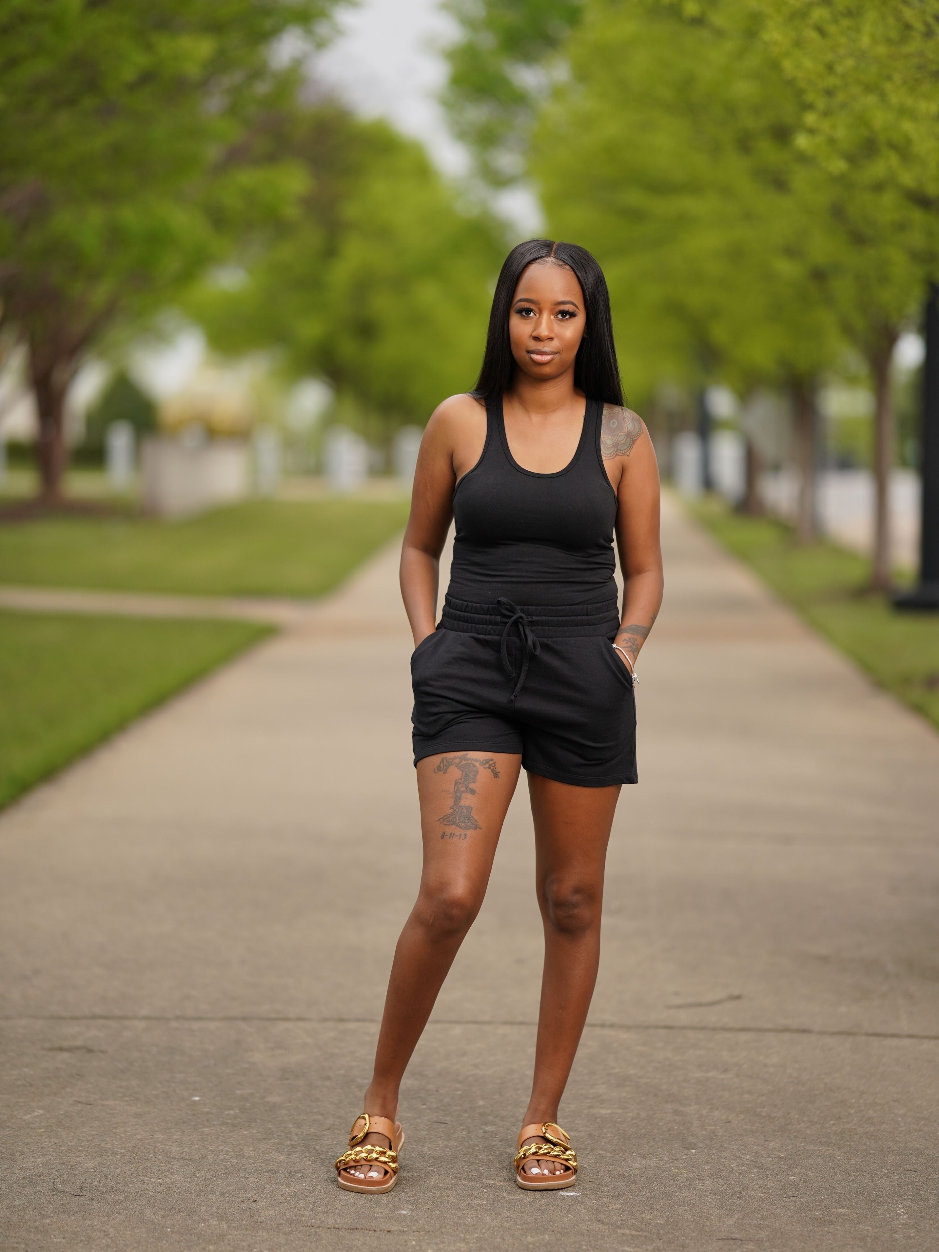 Essential Cotton Shorts - Black