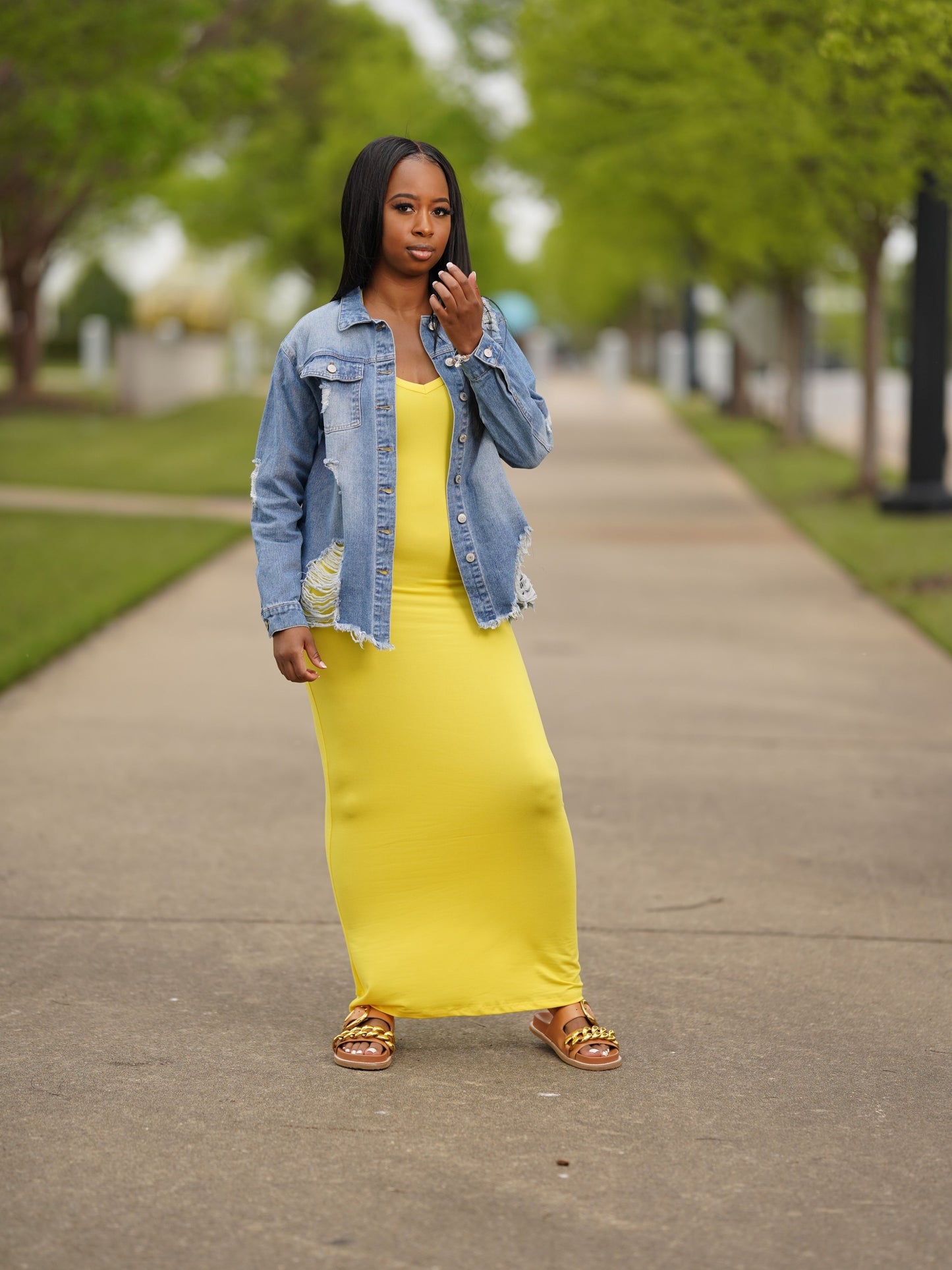 Luxe Maxi Dress - Yellow