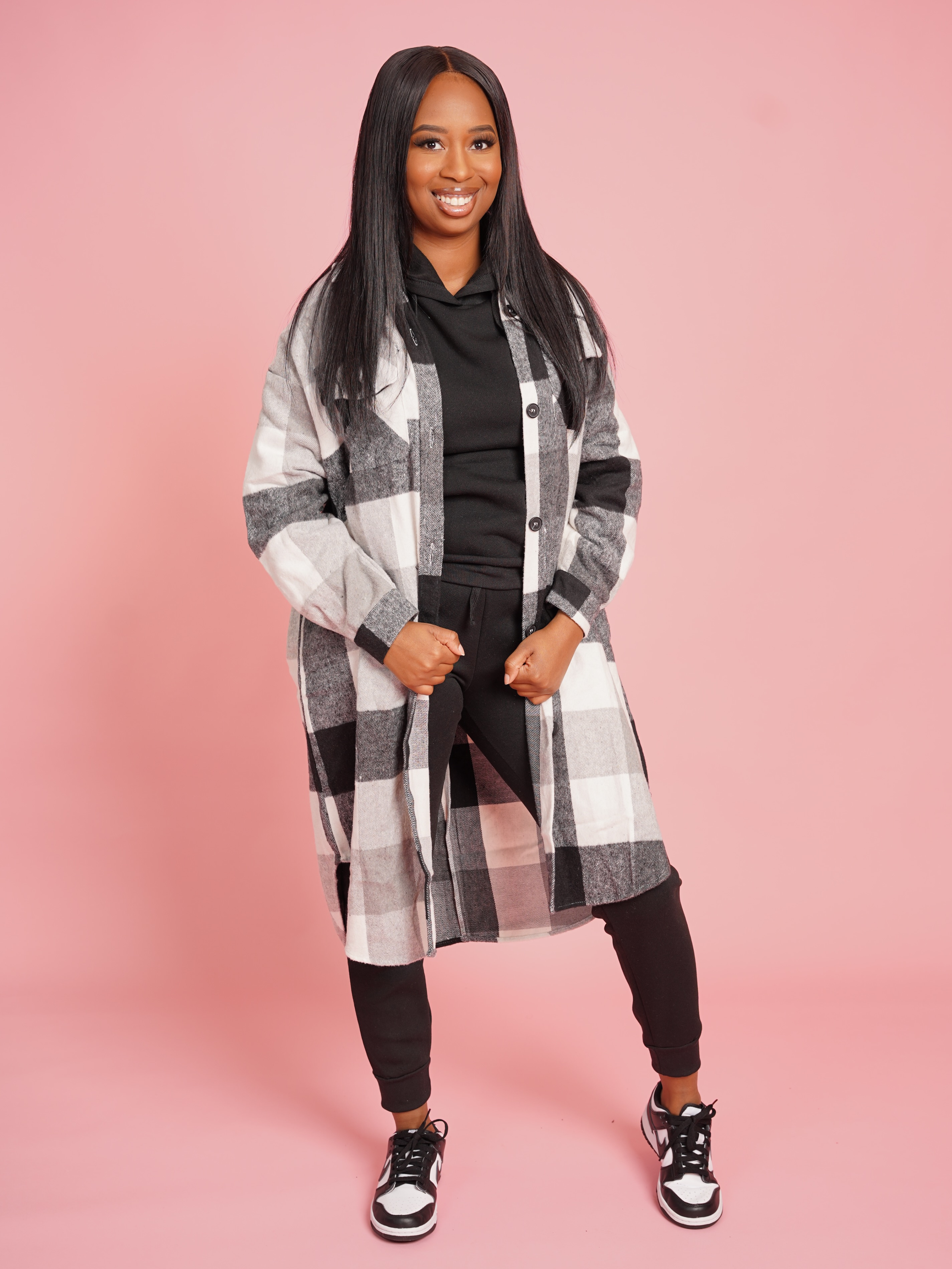 Black Affair Plaid Shacket