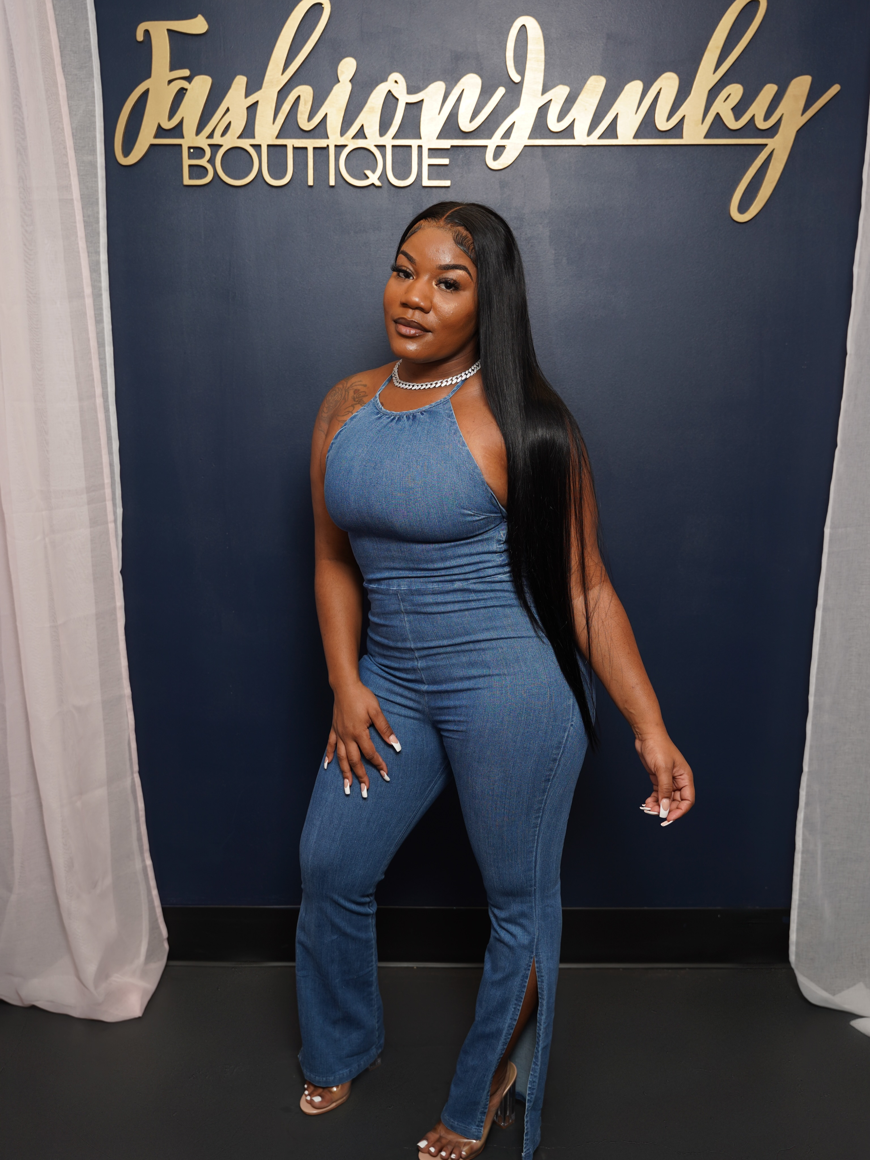 Slit Jumpsuit